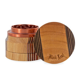 Grinder De Aluminio/Madera (Black Leaf)