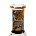 Mini Bong Para Aceites Swirl Naranja (Black Leaf)