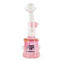 Bong de vidrio rosa transparente (Breit)