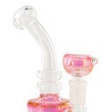 Bong de vidrio rosa transparente (Breit)