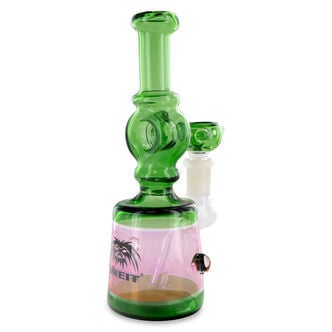 Mini bong de vidrio con cazoleta a presión (Breit)