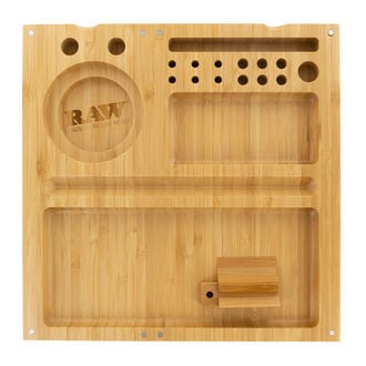 Bandeja de liar Triple Flip de bambú (RAW)