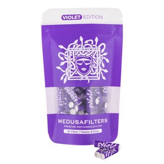 Boquillas de carbón activado violetas (Medusafilters)