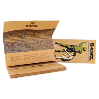 Papel de liar G-Rollz sin blanquear + boquillas y bandeja