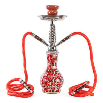 Shisha de vidrio con mosaico Khouribga 38cm (Champ Al Malik)