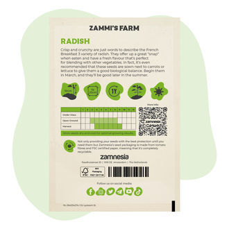 Semillas de Rábano 'French Breakfast 3' (Raphanus sativus)