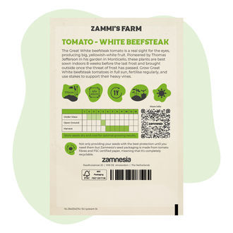 Semillas de tomate beefsteak blanco (Solanum lycopersicum)