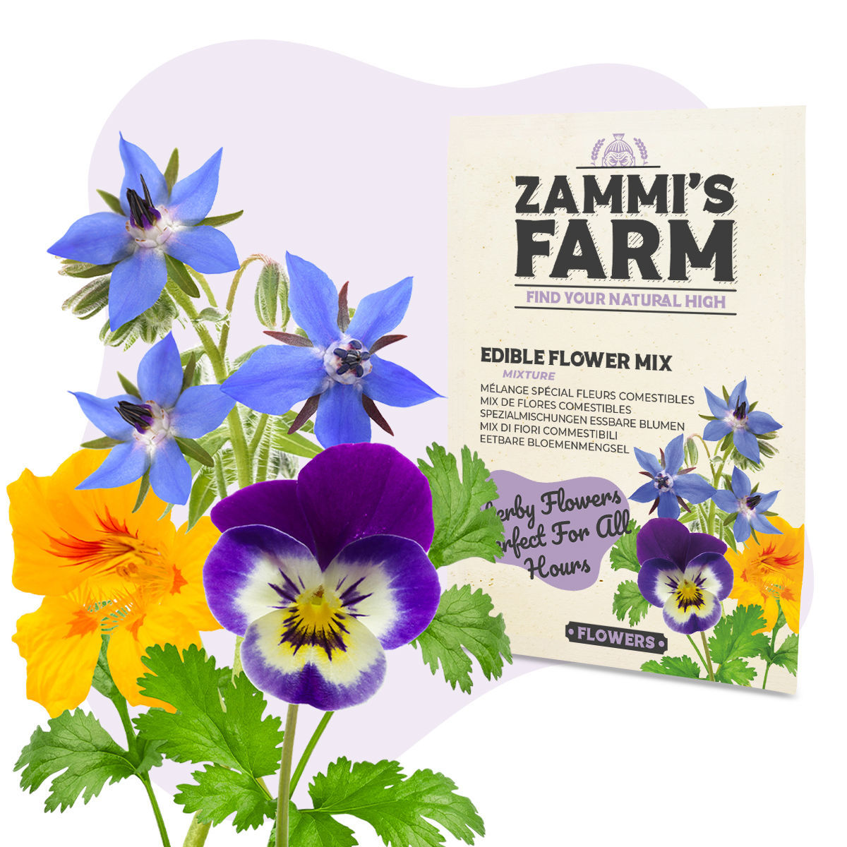 Mix de semillas de flores comestibles - Zamnesia