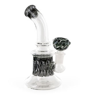 Bubbler de vidrio (Black Leaf)