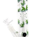 Bong Leaffly para hielo en forma de cilindro (Black Leaf)