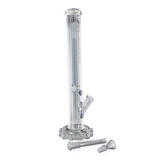 Bong para hielo de vidrio gris metálico (Blaze Glass)