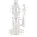 Bong de vidrio con percolador triple (Black Leaf)