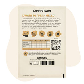 Semillas de pimiento enano 'mixto' (Capsicum annuum)