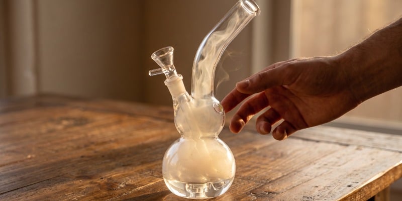 Bong De Vidrio Con Cazoleta Doble Bong De Vidrio Con Cazoleta Doble