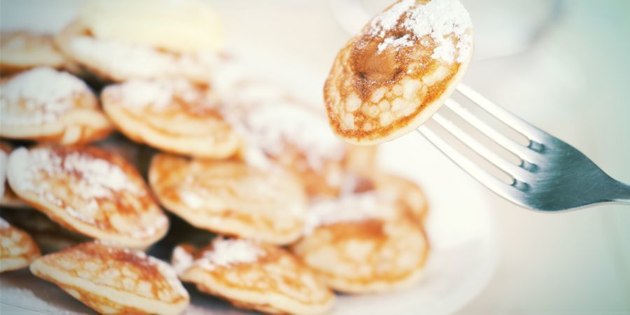 Snacks para fumetas en Ámsterdam: poffertjes