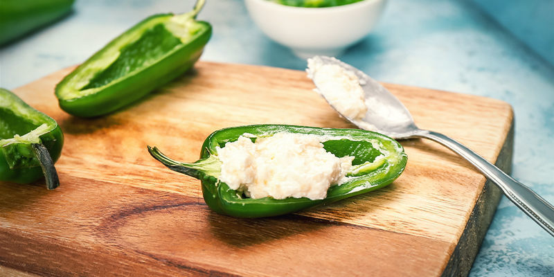 Jalapeños Rellenos Al Horno: Pasos