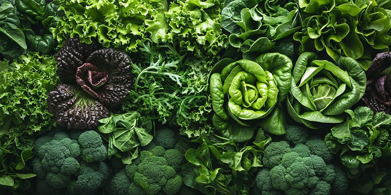 ¿Qué significa “verduras de hoja verde”?