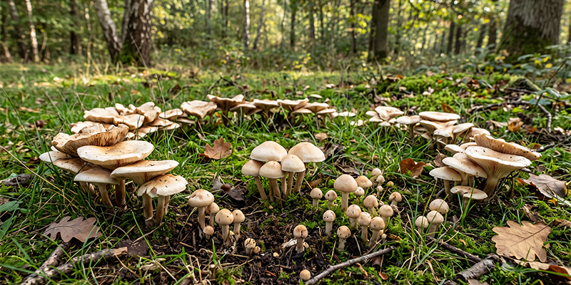 Cómo se forman los parches de setas alucinógenas en la naturaleza Cómo se forman los parches de setas alucinógenas en la naturaleza