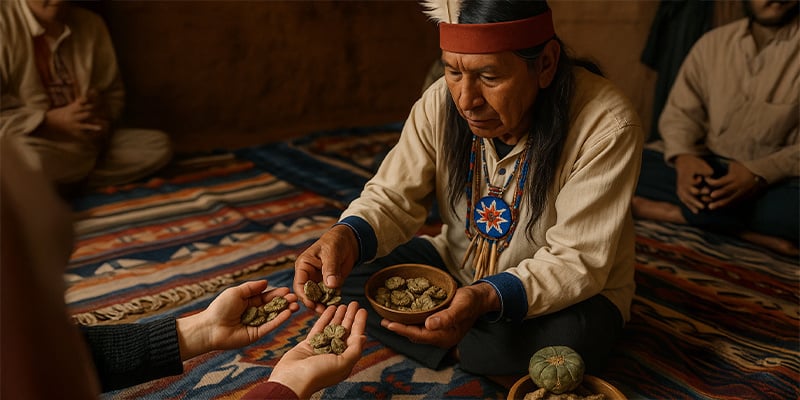 Dosis generales de peyote en el consumo tradicional