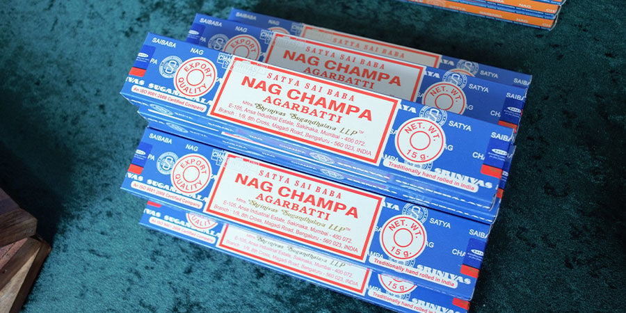 regalos originales, Incienso Nag champa azul