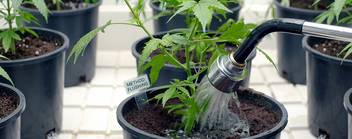 Lavado de ra&iacute;ces del cannabis: la gu&iacute;a completa (cu&aacute;ndo, c&oacute;mo y la ciencia detr&aacute;s de ello)