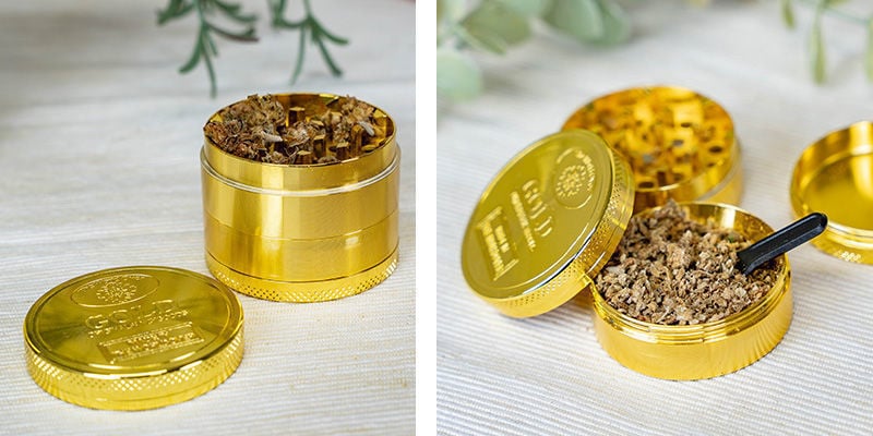 Grinder Metálico Oro 24K