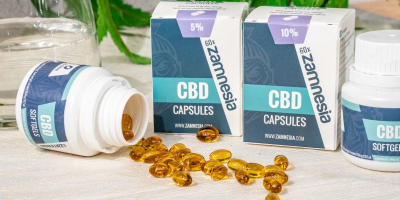 Cápsulas De Gel Blandas De CBD Al 10% (Zamnesia)