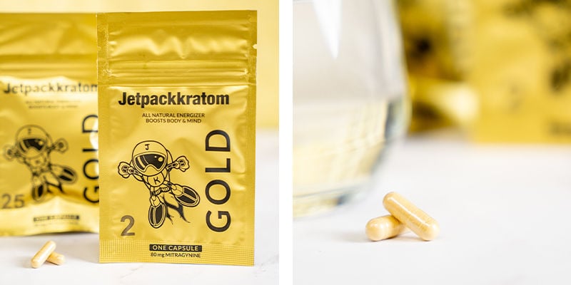 Extracto De Jetpackkratom Gold - Cápsulas