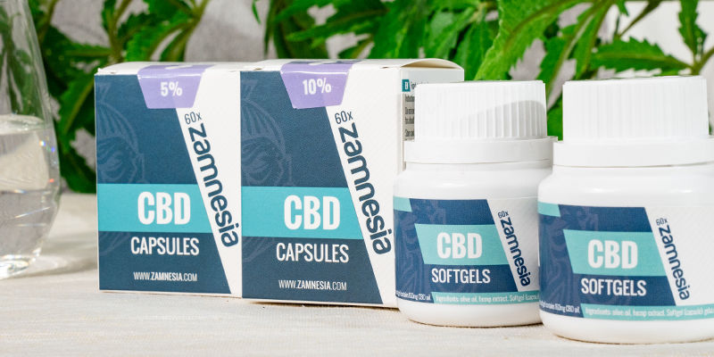 Cápsulas De Gel Blandas De CBD Al 5% (Zamnesia)