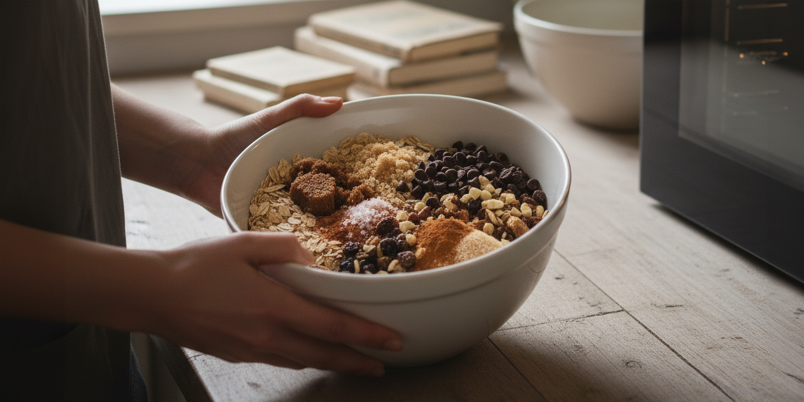 Combina los ingredientes secos Combina los ingredientes secos