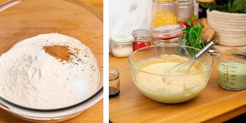 Combina los ingredientes secos Combina los ingredientes secos