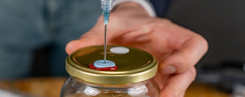 Puertos De Inyección Para Frascos Y Bolsas De Cultivo De Hongos