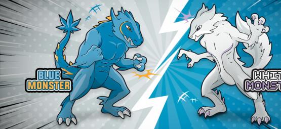 Blue Monster vs White Monster: La Batalla Del Siglo