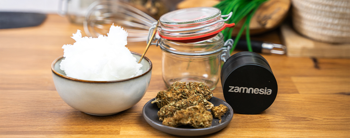 Aceite de coco con cannabis